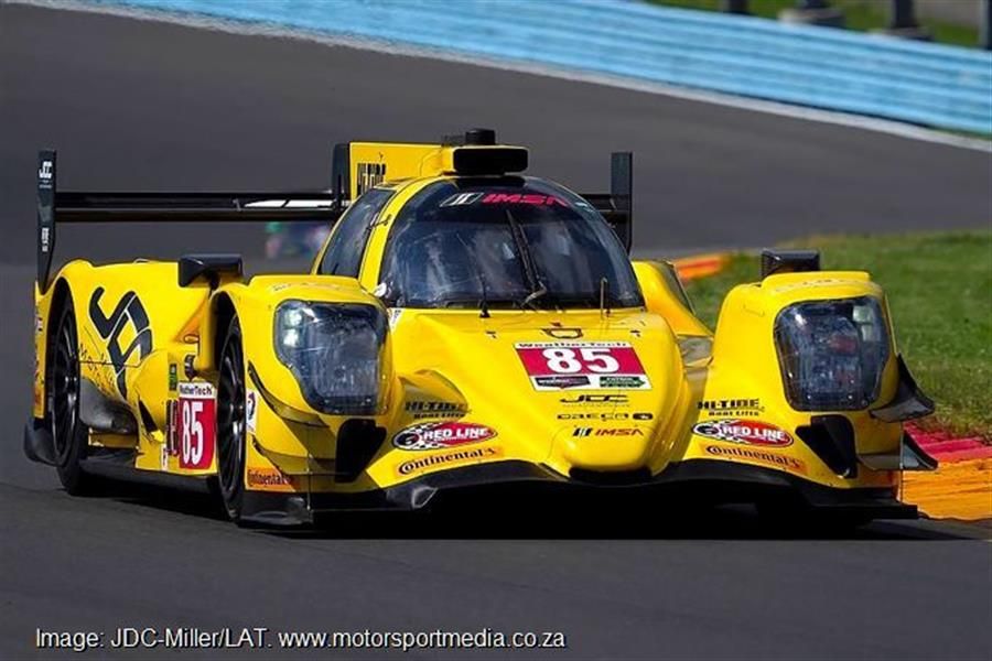 Stephen Simpson and Misha Goikhberg take their JDC-Miller Oreca to Canadian podium