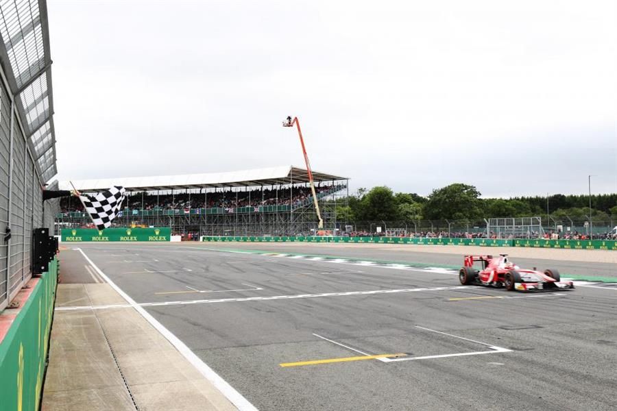 Leclerc flies to fifth F2 win of the season in Silverstone Feature Race