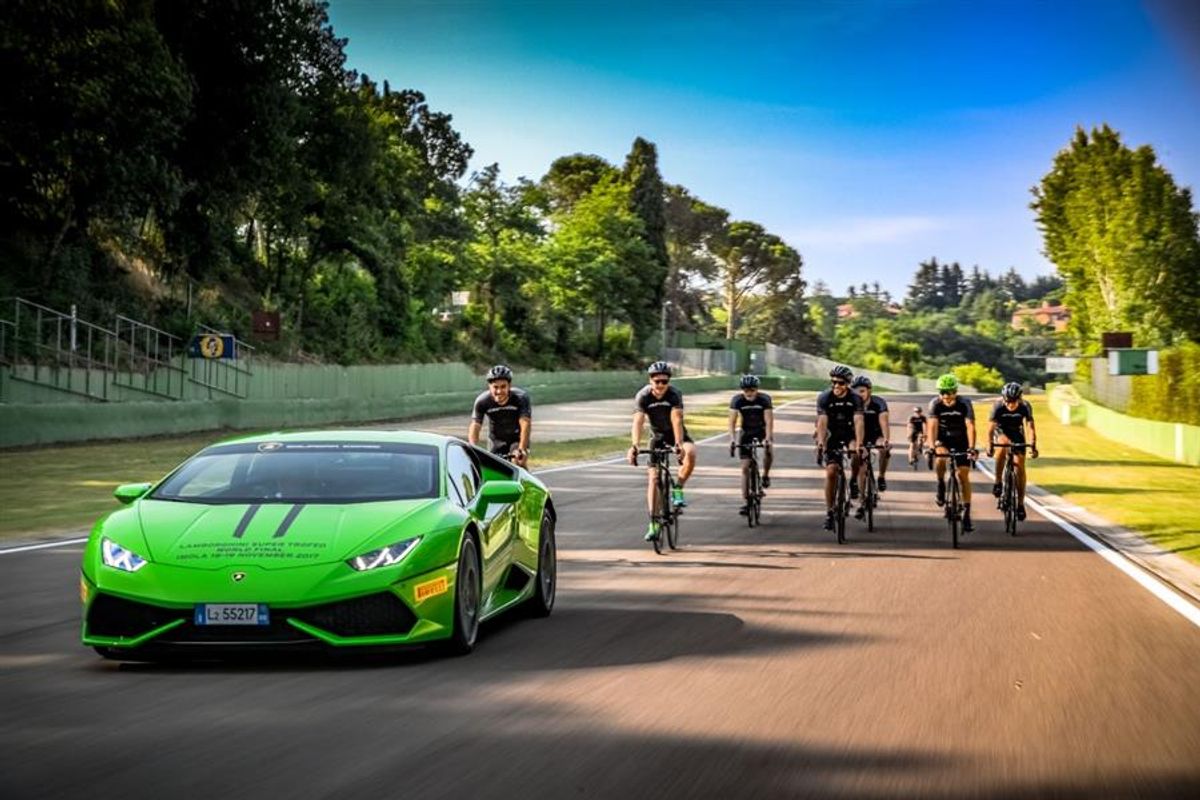 Young drivers of Lamborghini Squadra Corse on track at Imola for first training session