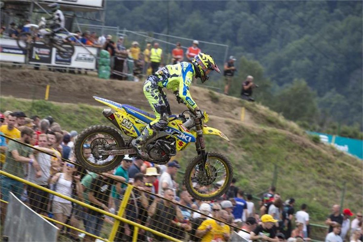 Bas Vaessen top Suzuki rider in Czech Republic MX