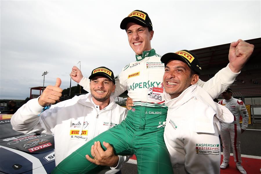 James Calado puts No 55 Kaspersky Motorsport Ferrari on Spa GT3 pole
