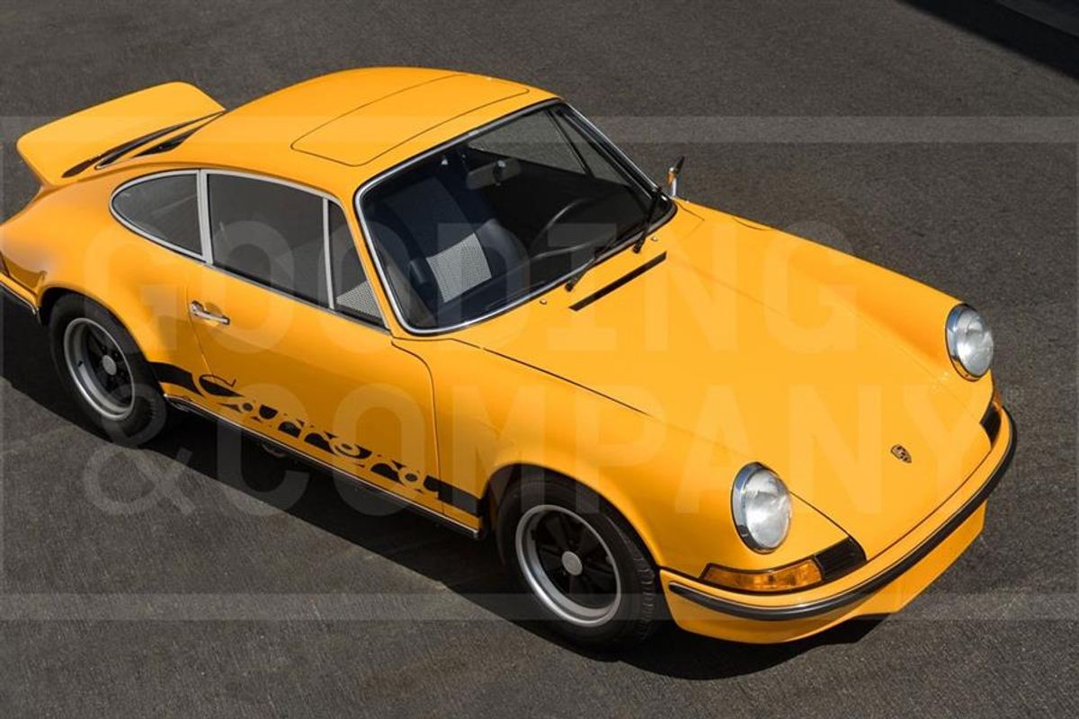 Ex Nicolas Cage 1973 Porsche 911 Carrera 2.7 RS Touring on offer at Pebble Beach