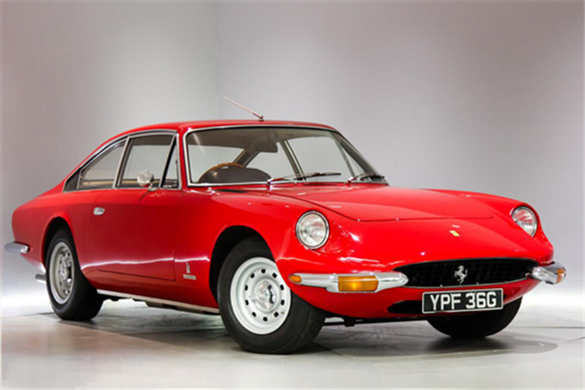 1968 Ferrari 365 GT 2+2 on the blocks at Silverstone Auctions Salon Prive Sale