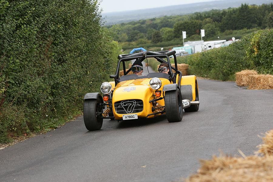 Racecar has a Lotus Elise SC entered in the Shere Hill  Climb and a guest driver in our Caterham 7 Cosworth BDG