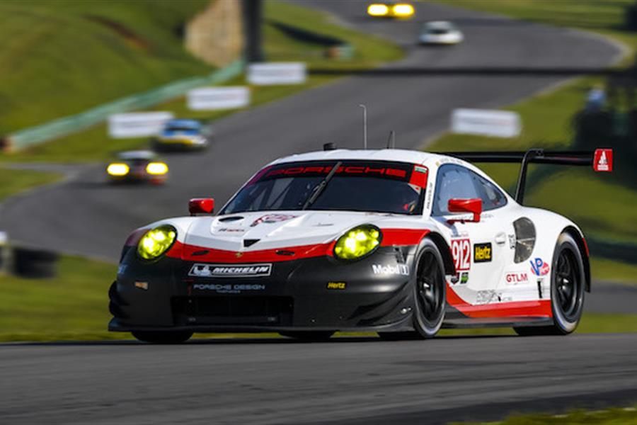 Earl Bamber and Nick Tandy contest Petit Le Mans with Porsche GT Team
