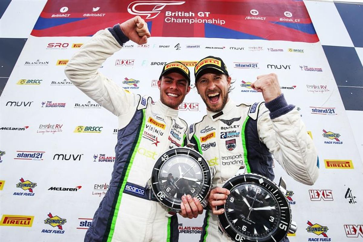 Seb Morris and Rick Parfitt Jn win British GT title with Bentley