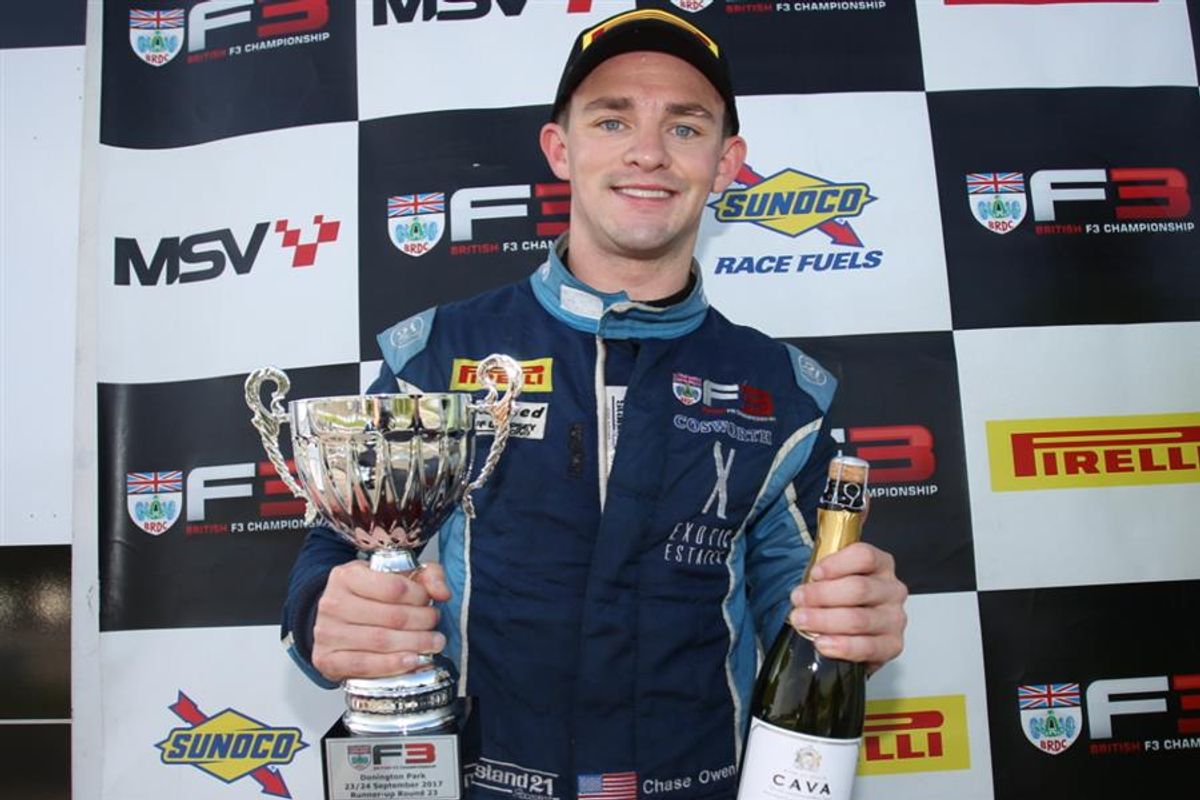 Maiden F3 podium for Chase Owen and first of season for Hillspeed
