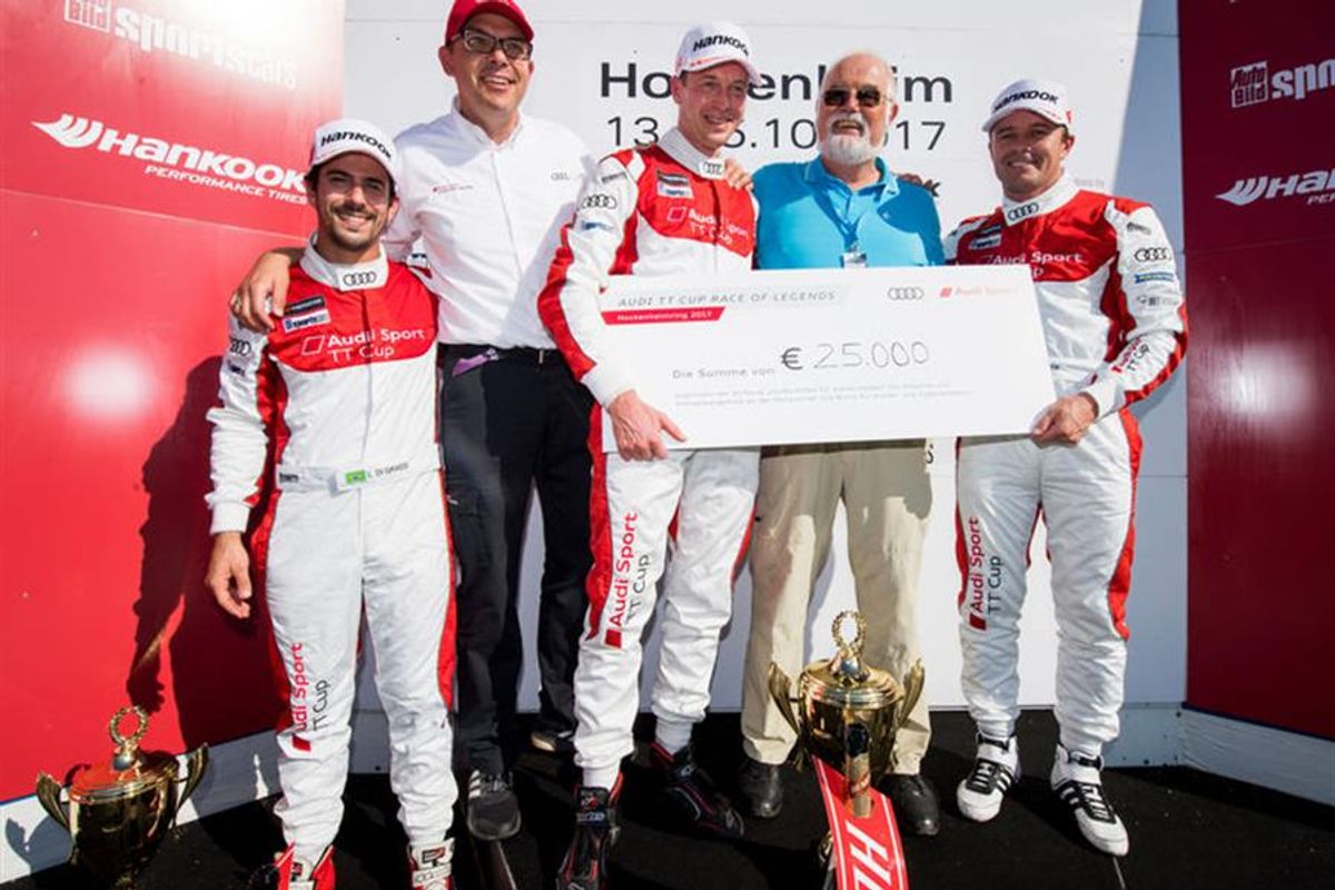 Frank Stippler wins the Audi TT Cup Race of Legends