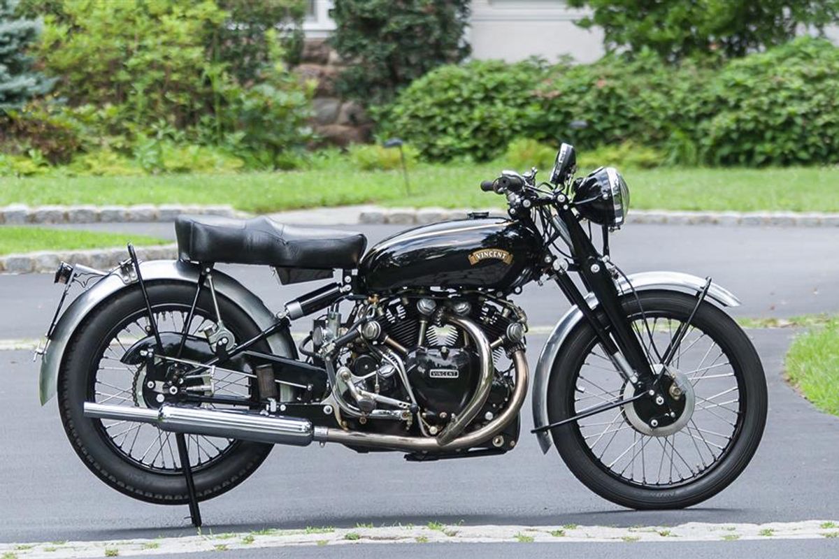 All-Numbers-Correct 1951 Vincent Series C Black Shadow at Mecum Las Vegas