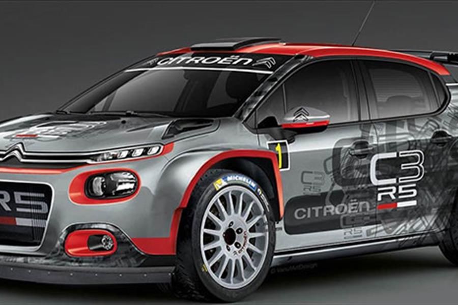 Citroën C3 R5 in action at Rallye du Var with Yoann Bonato