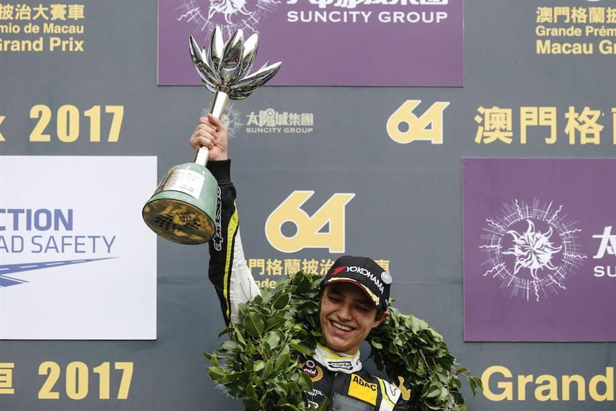 Lando Norris signs off from F3 with Macau podium