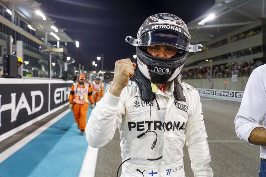 Bottas takes Abu Dhabi pole ahead of team-mate