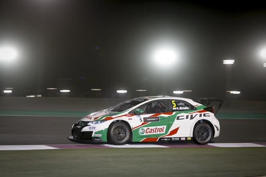 WTCC title contender Norbert Michelisz fastest in Qatar practice