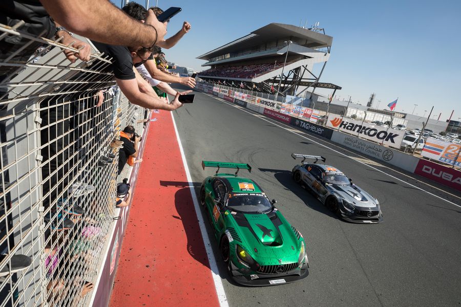 Black Falcon team claims fourth victory at the Hankook 24H Dubai