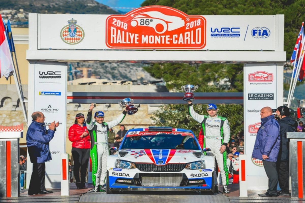 Jan Kopecky takes Rallye Monte Carlo WRC 2 honours