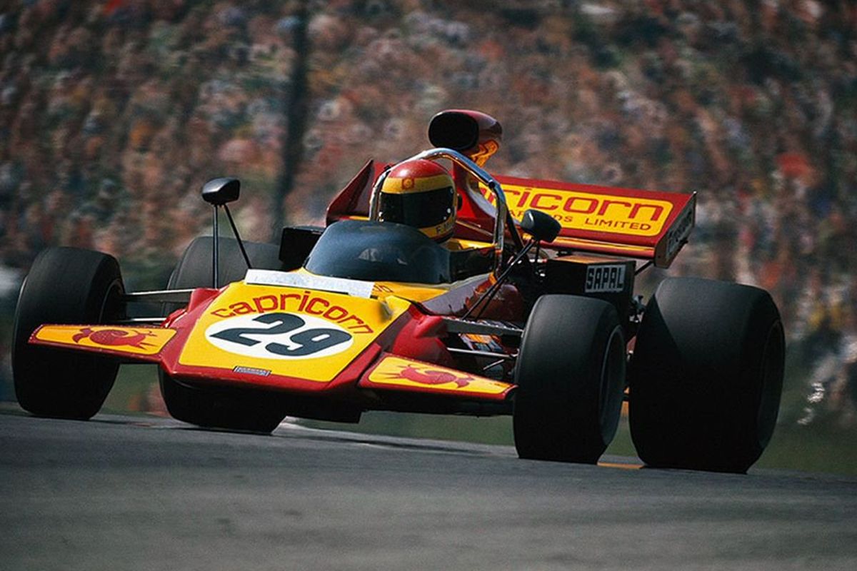 Rare restored Connew F1 car on display at Race Retro