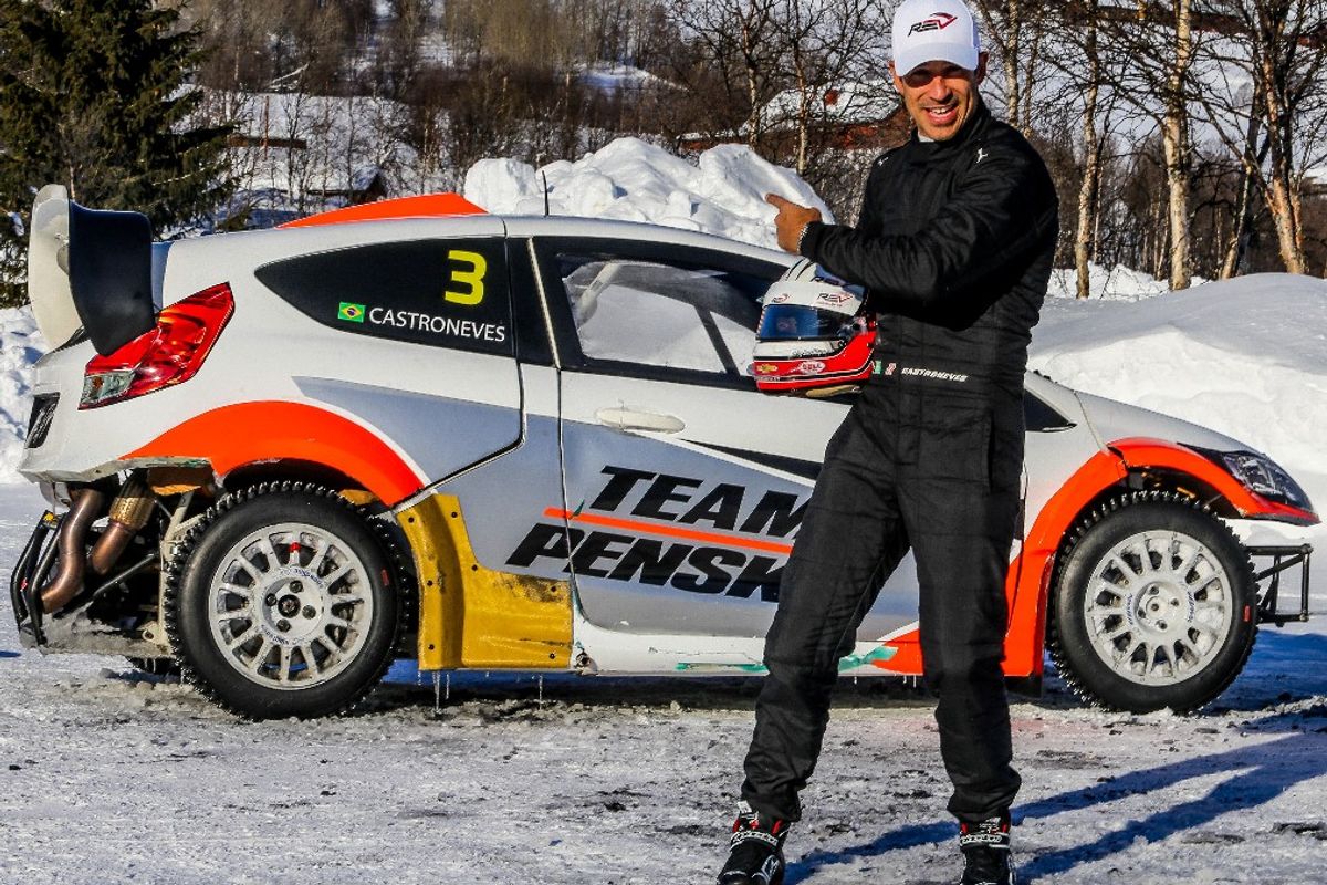 RallyX on Ice  interview with Helio Castroneves