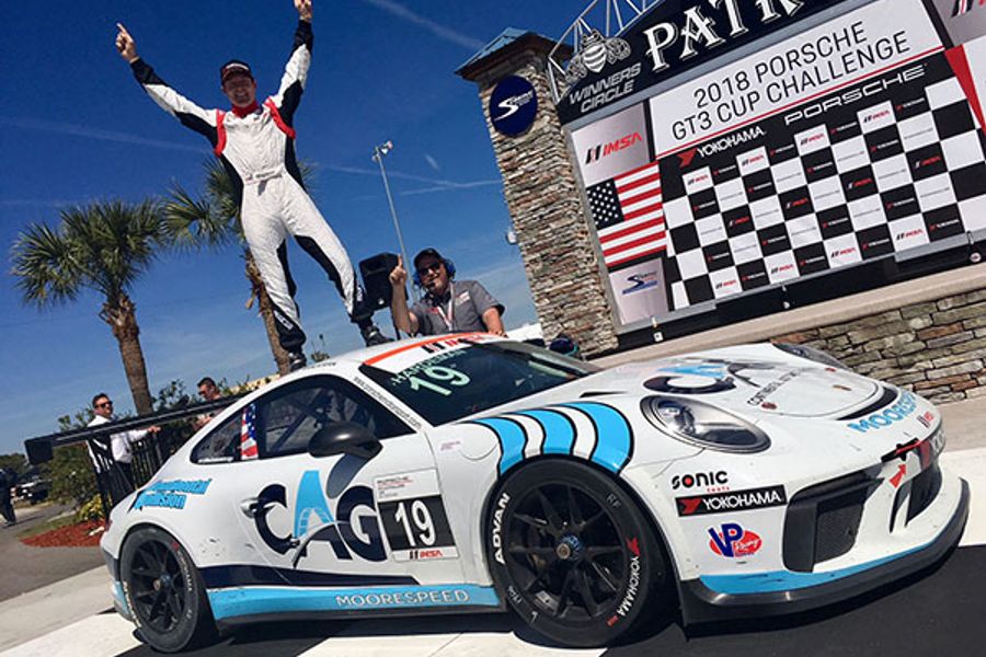 Hardeman and Moorespeed Score First IMSA Porsche GT3 Cup Win Together at Sebring