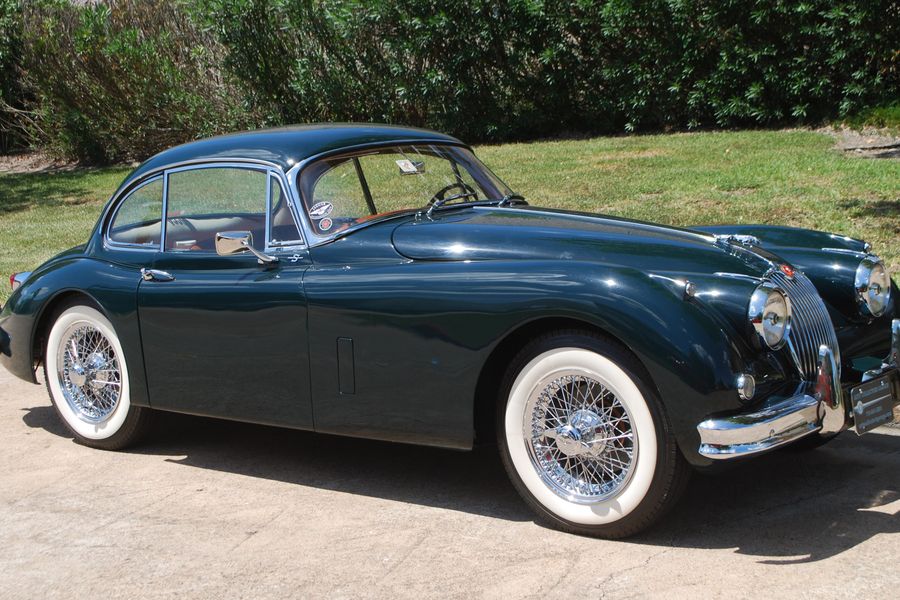 British Racing Green 1959 Jaguar XK150 S Fixed Head Coupe at Mecum Houston