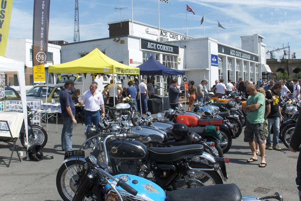 Ace Cafe celebrates its 80th birthday at the Silverstone Classic