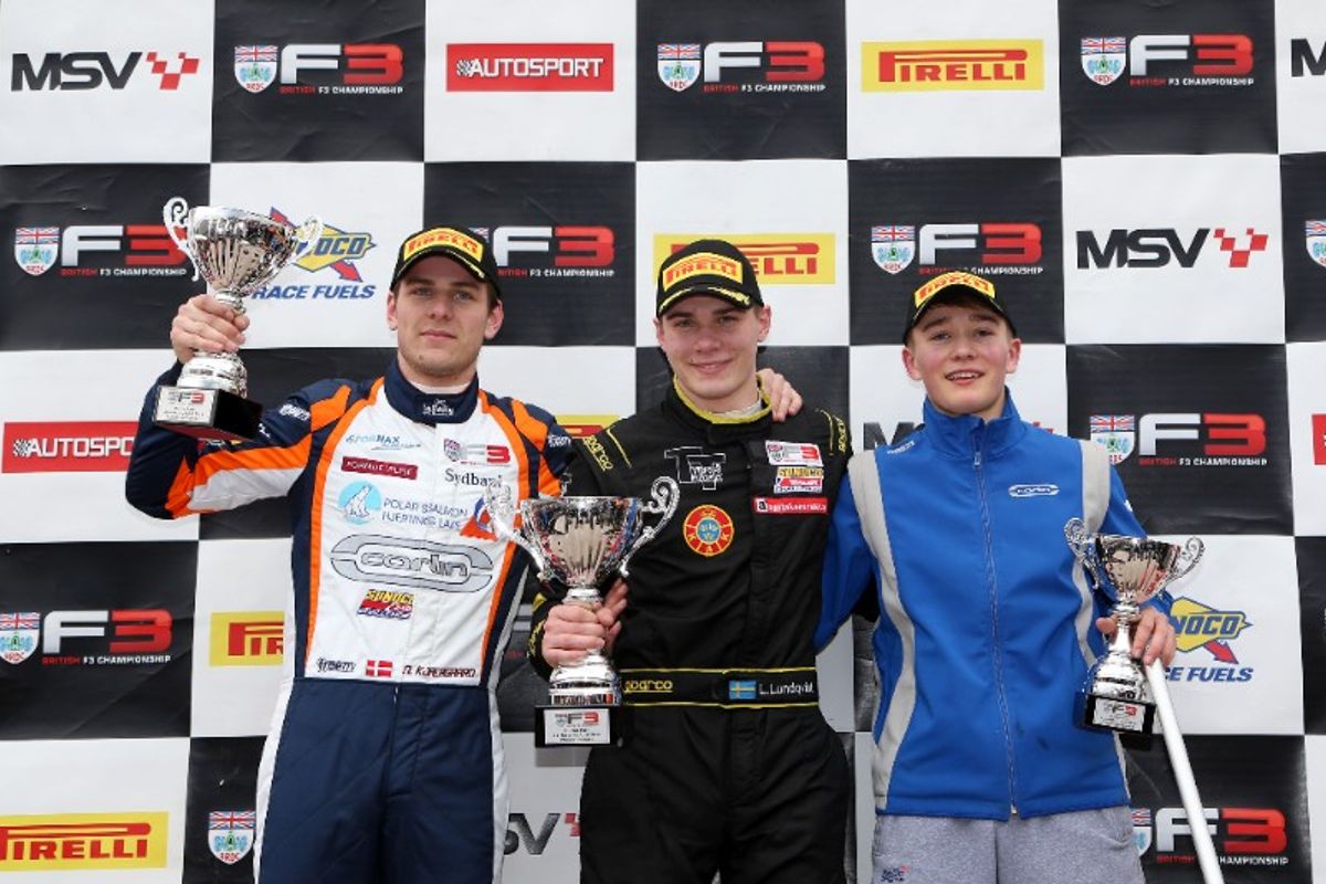 Lundqvist resists Kjaergaard for F3 season opening win