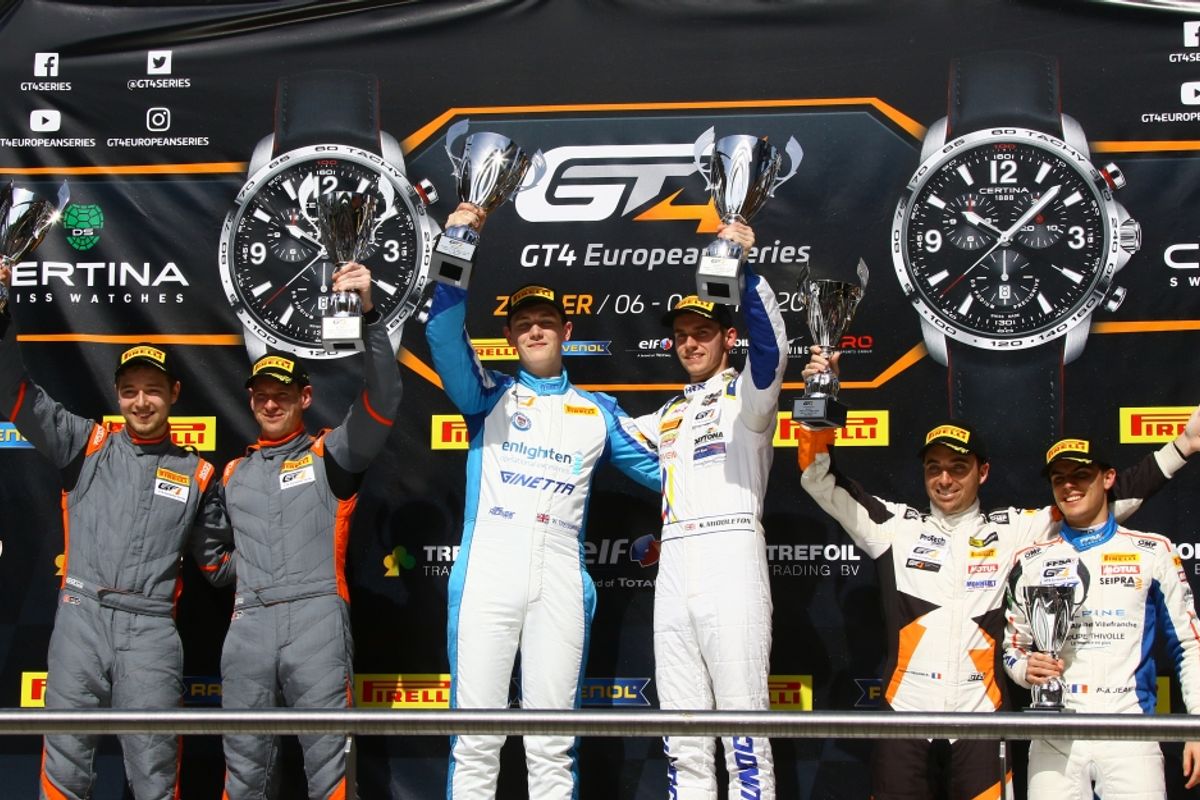 Victory For GT4 European Series Debutants Middleton & Tregurtha At Zolde