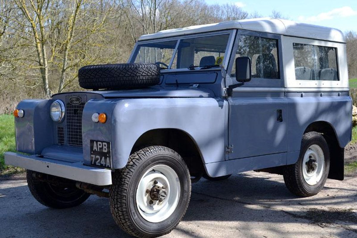 Bare metal respray 1962 Land Rover Series IIA at H&H Popular Classics Auction