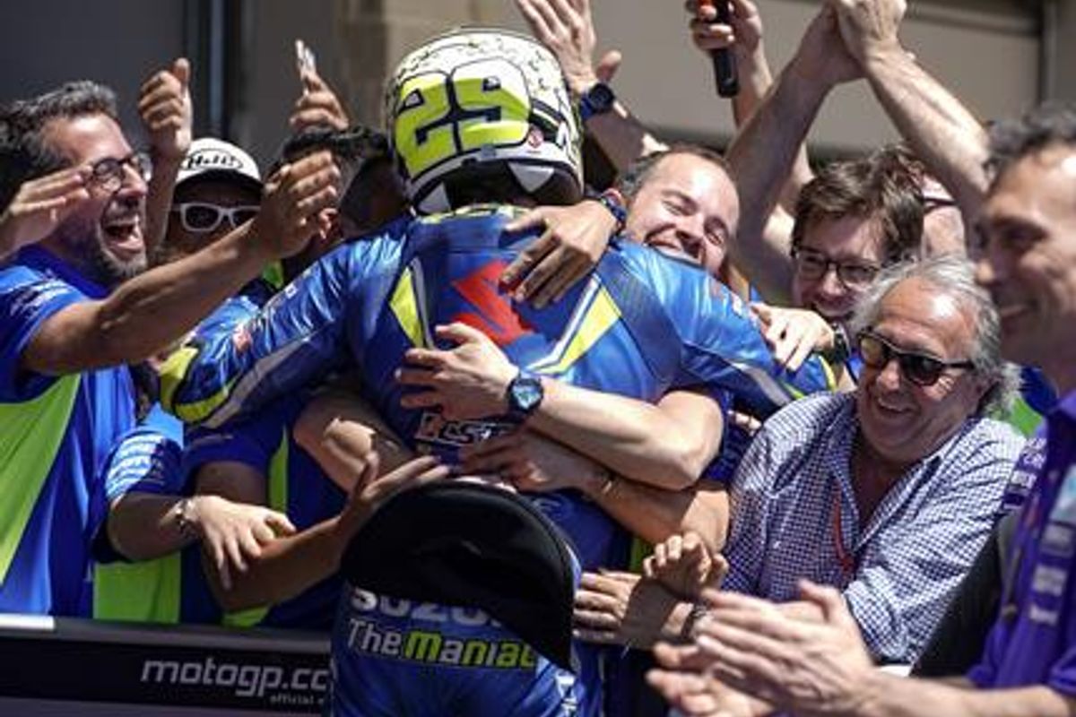 Andrea Iannone secures his first Suzuki MotoGP podium