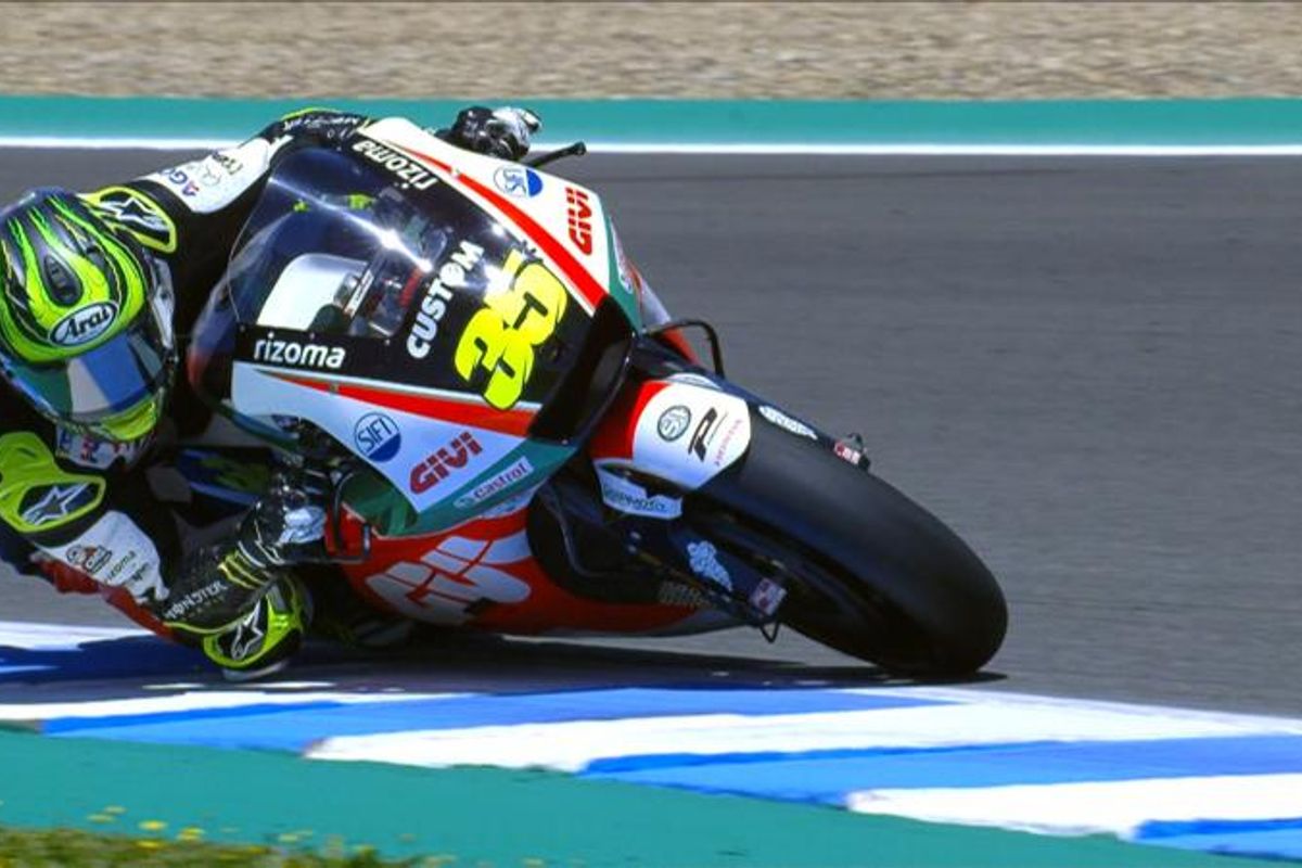 Crutchlow takes Spanish MotoGP pole, top 12 within 0.8s