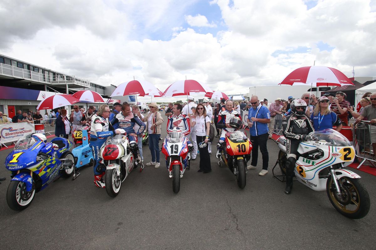 Bike legends out in force at Silverstone Classic