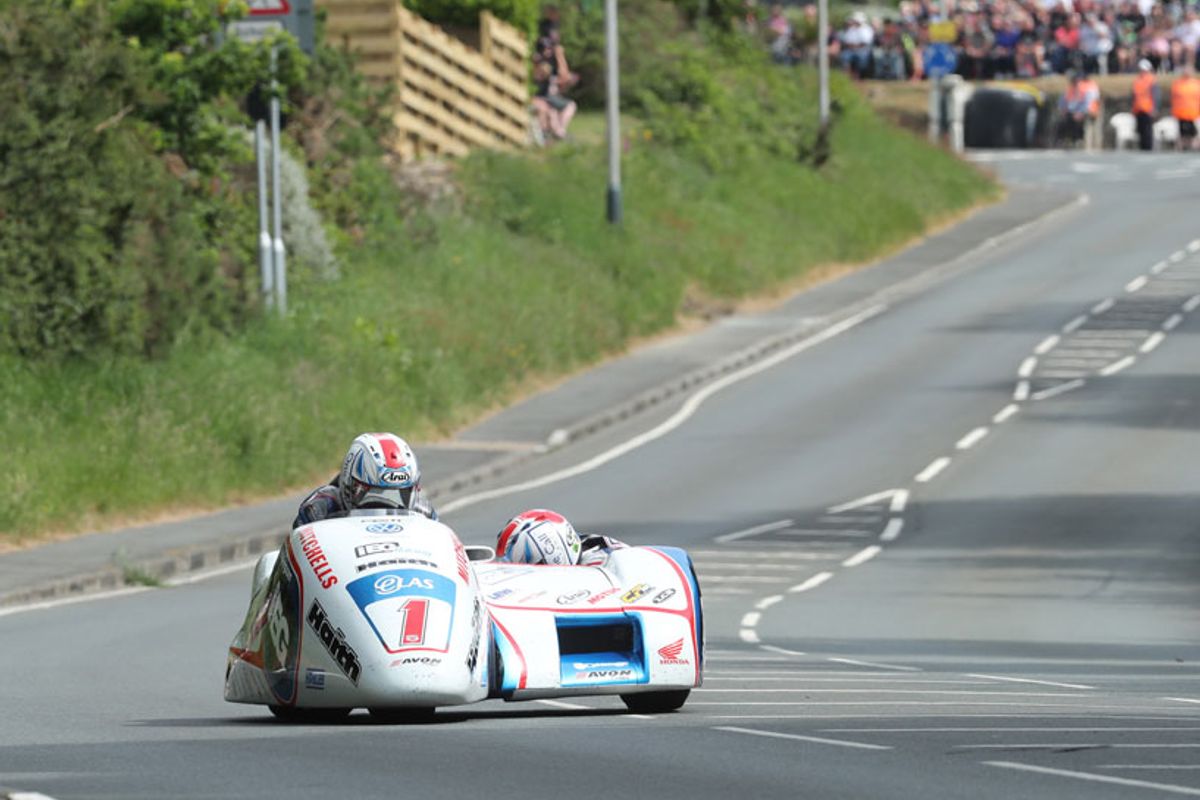 IOM TT: Blistering pace from Birchalls clinches Locate.im Sidecar TT Double