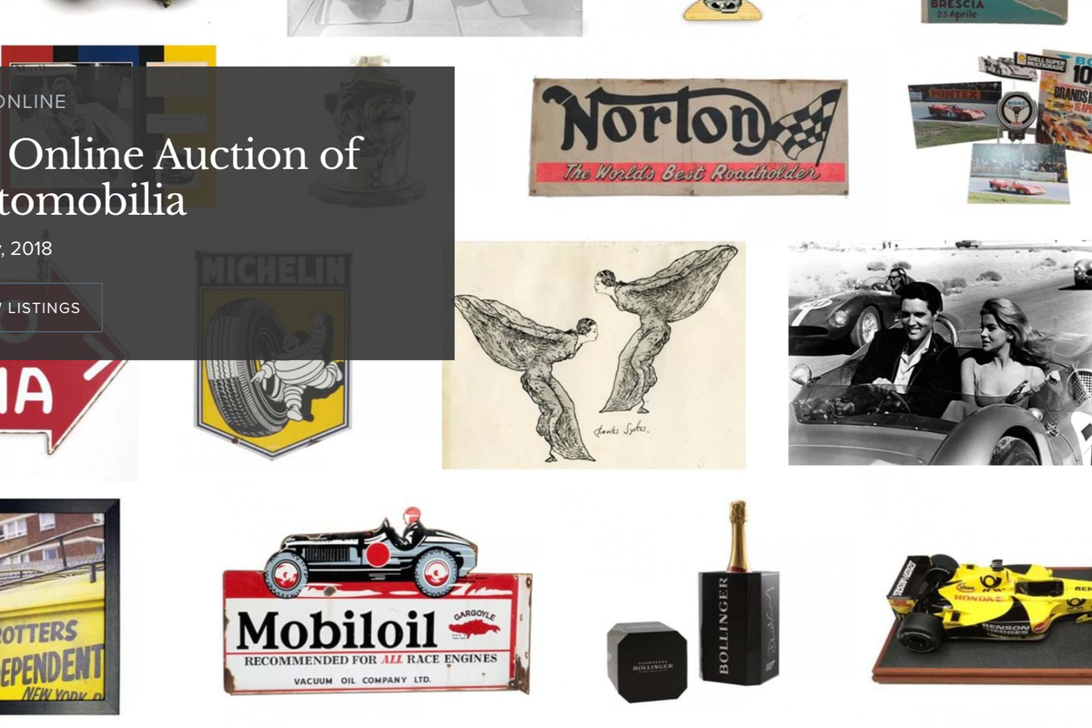 H&H Classics Online Auction of Automobilia is now open for bidding