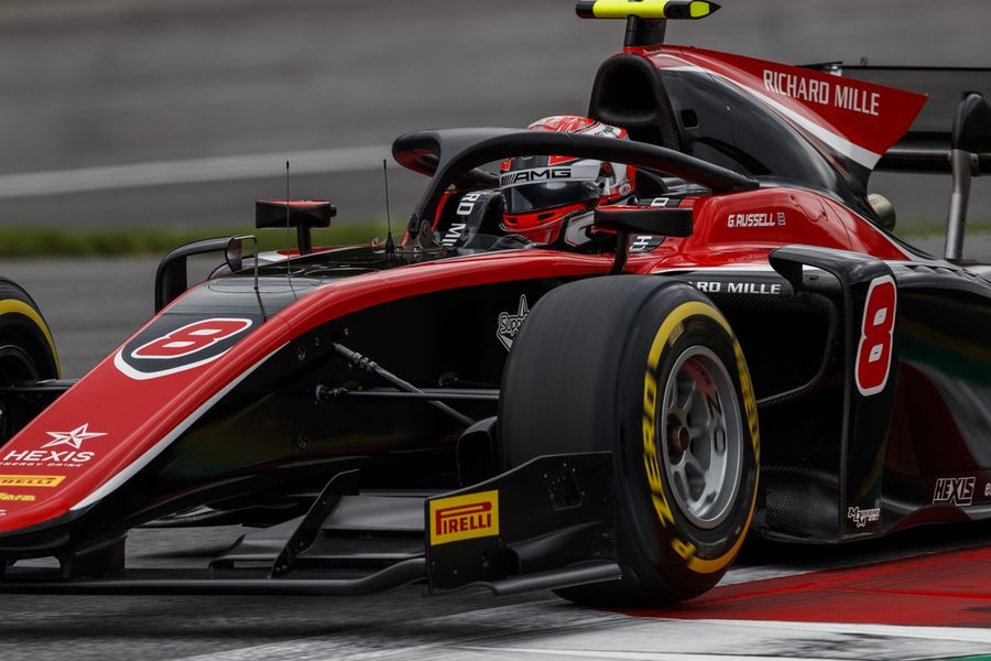 F2 with hard and soft tyres at Silverstone, hard for GP3