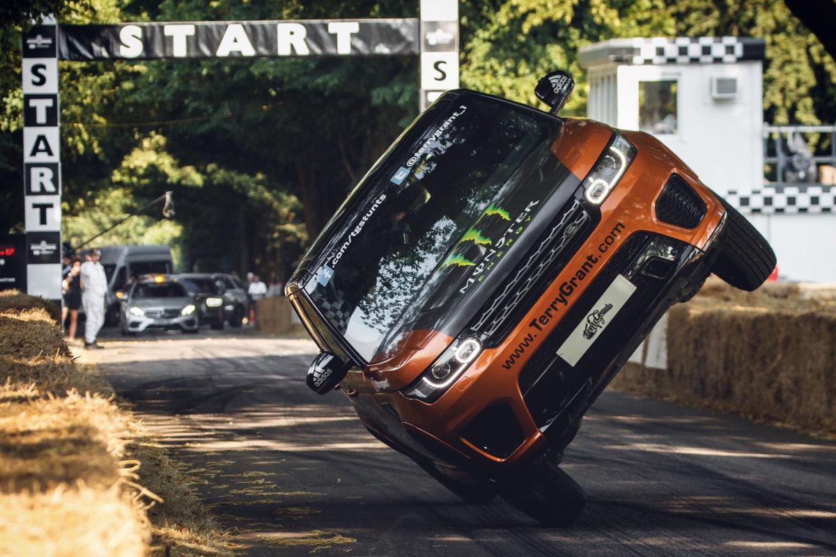 Terry Grant and Landrover take Guinness World Record at Goodwood Festival of Speed