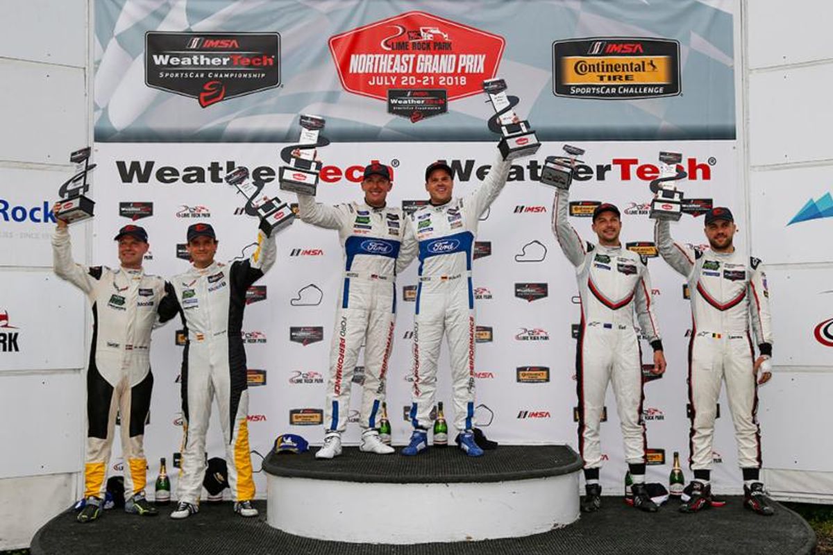 Ford GT Co-Drivers Hand, Mueller Play Spoiler In GTLM Win At Lime Rock