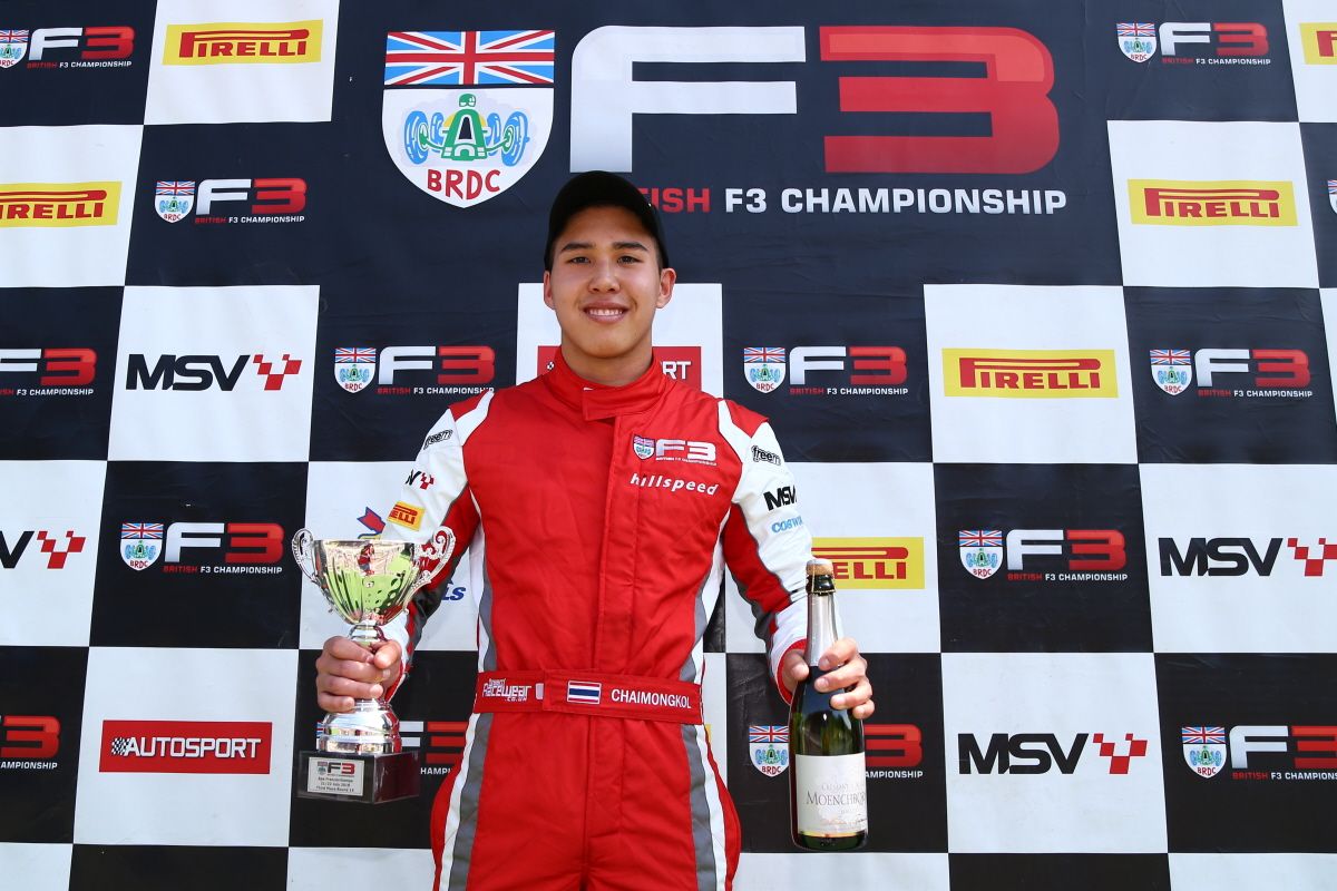 Second British F3 Podium Of Season For Chaimongkol With Runner-Up Spot At Spa