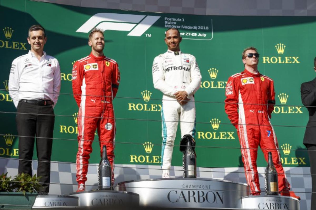 Hamilton wins Hungarian Grand Prix ahead of Vettel and Raikkonen