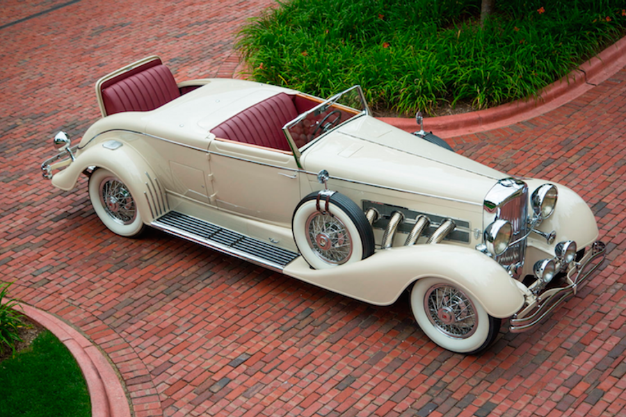 1933 Duesenberg Model J Convertible Coupe Disappearing Top Roadster at Mecum Monterey