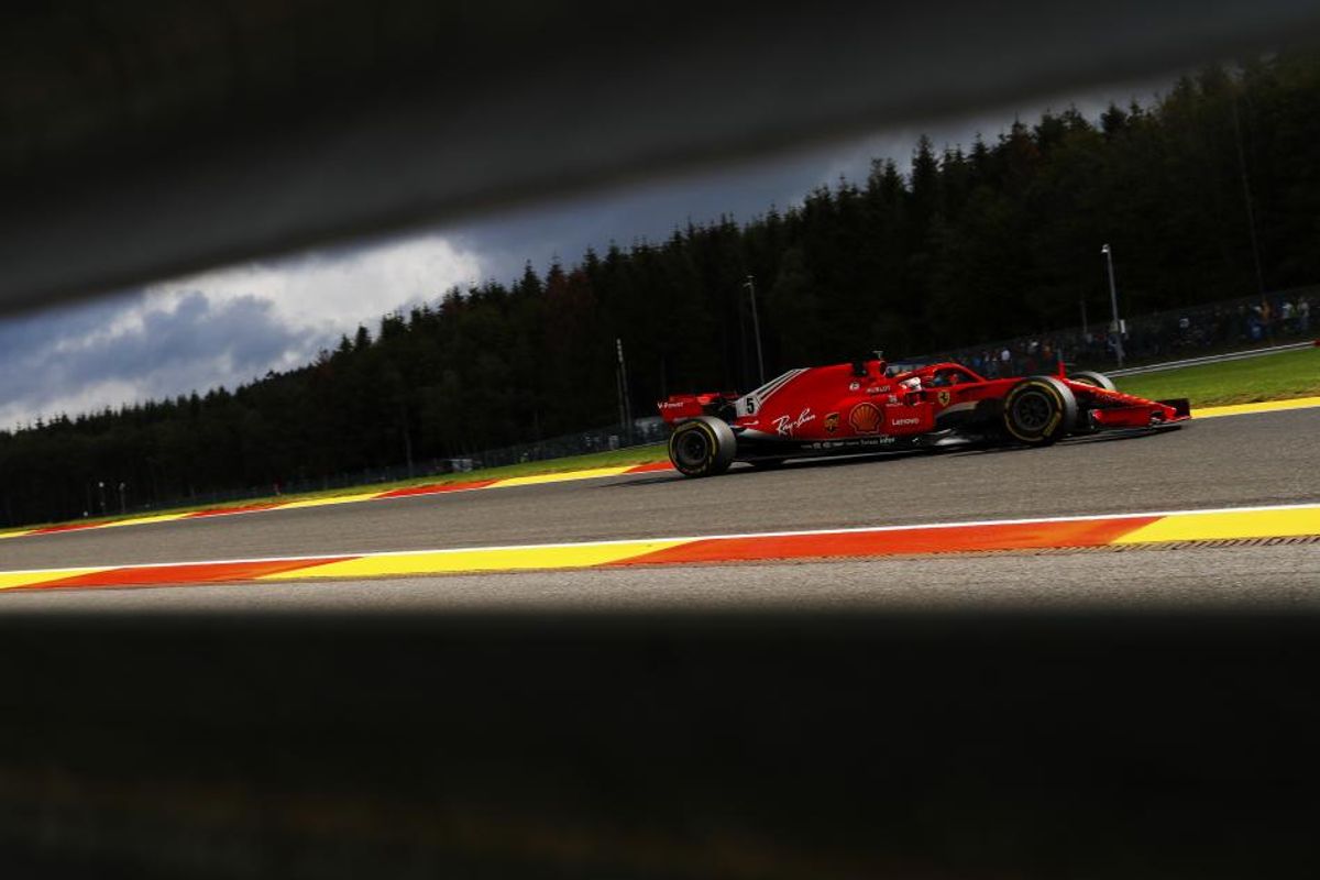 Vettel leads Belgian Grand Prix FP1