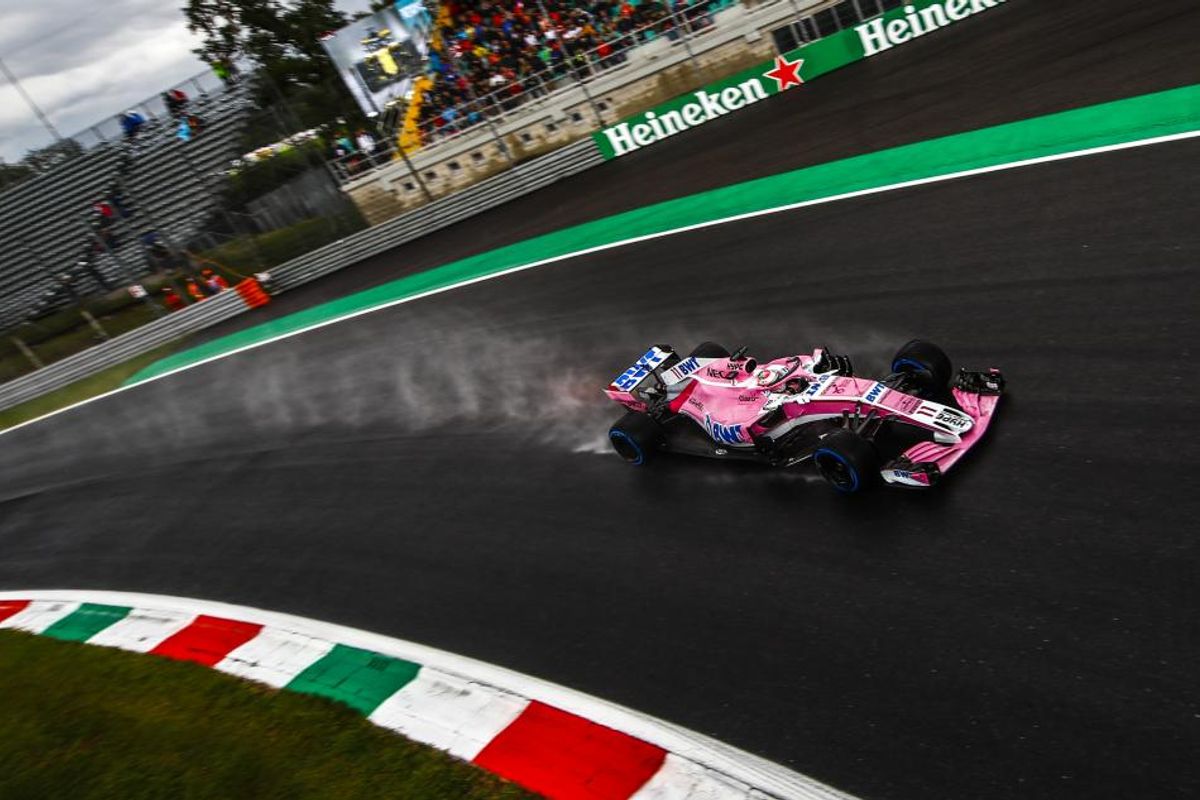 Perez quickest in rain affected Italian Grand Prix FP 1
