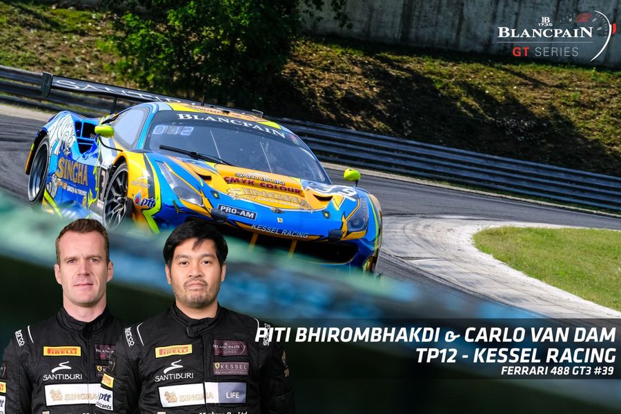 Piti Bhirombhakdi and Carlo Van Dam prepare for Blancpain GT Pro-Am showdown