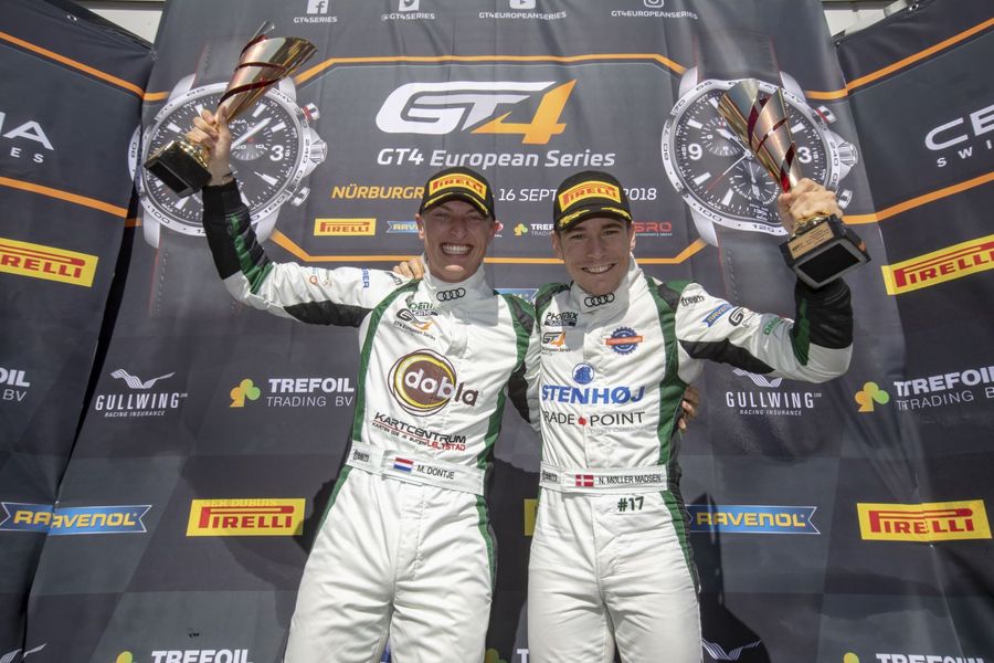 Dontje and Moller-Madsen win GT4 European Silver Cup after dramatic final race