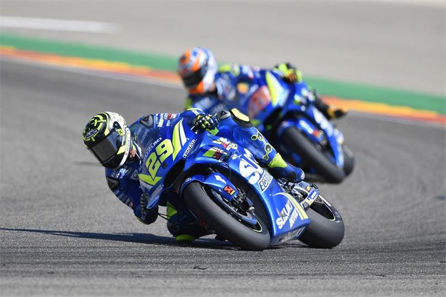 Third and fourth for Andrea Iannone and Alex Rins at Aragon MotoGP