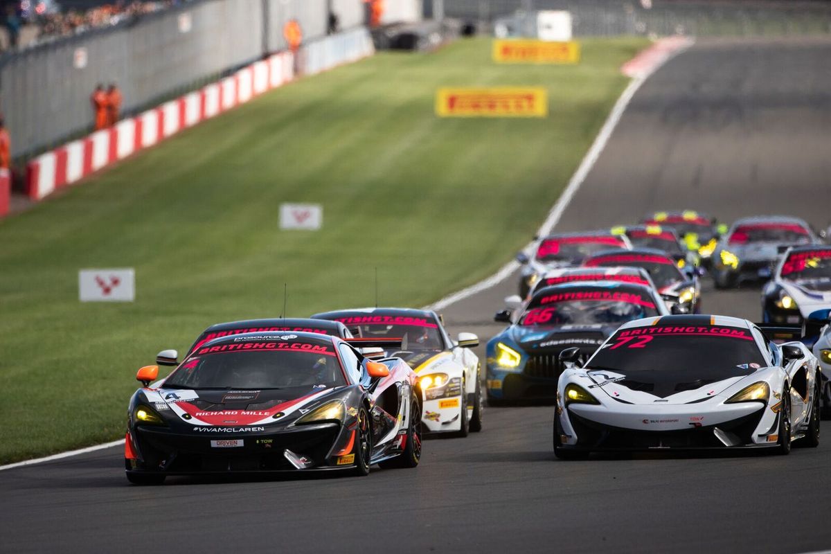 McLaren 57OS GT4 secures memorable 1,2,3 finish in British GT finale