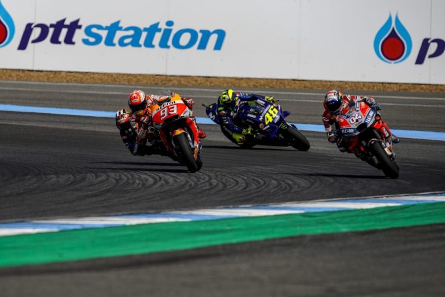 Marquez wins Thai MotoGP
