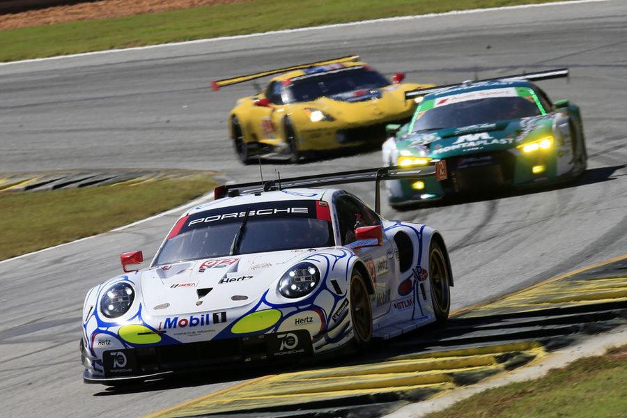 Porsche takes up Petit Le Mans from second grid row