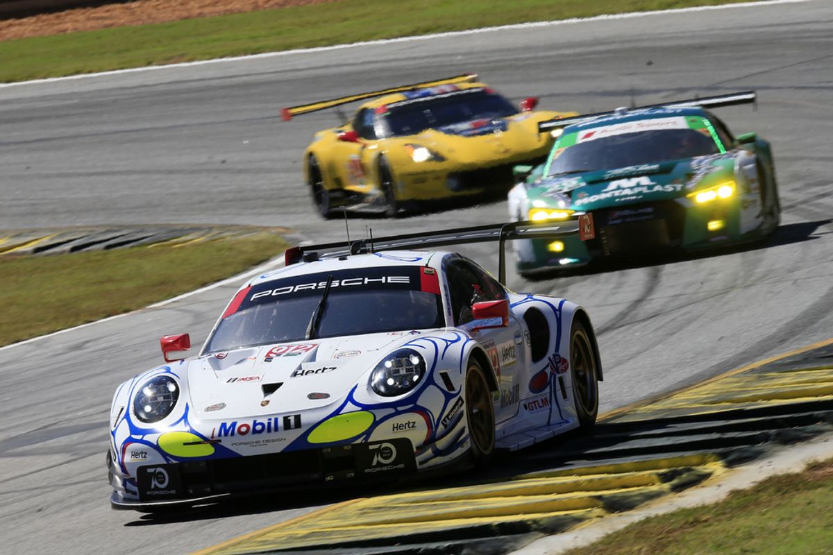 Porsche takes up Petit Le Mans from second grid row