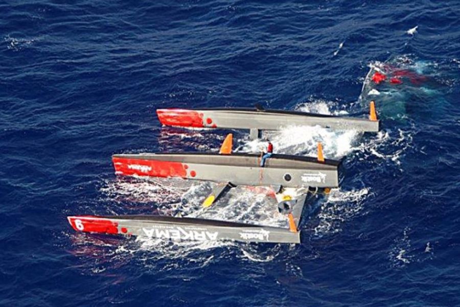 Route du Rhum; Roucayrol to be picked up by Antoine, race update