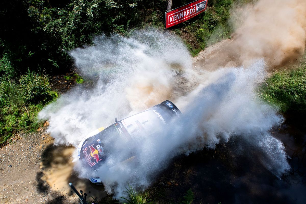 Ogier edges towards sixth straight WRC crown at Kennards Hire Rally Australia.