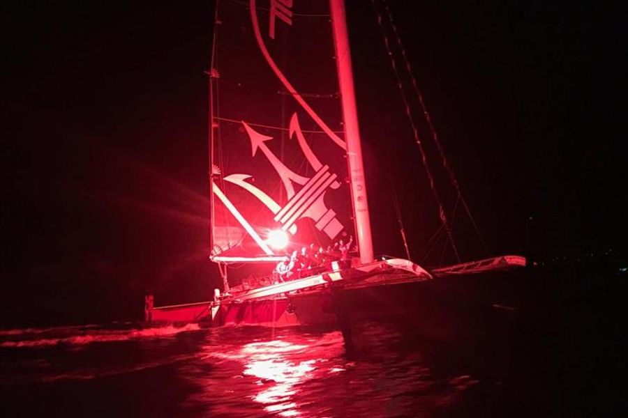 Maserati Multi 70 crosses RORC Transatlantic Race finish line in first